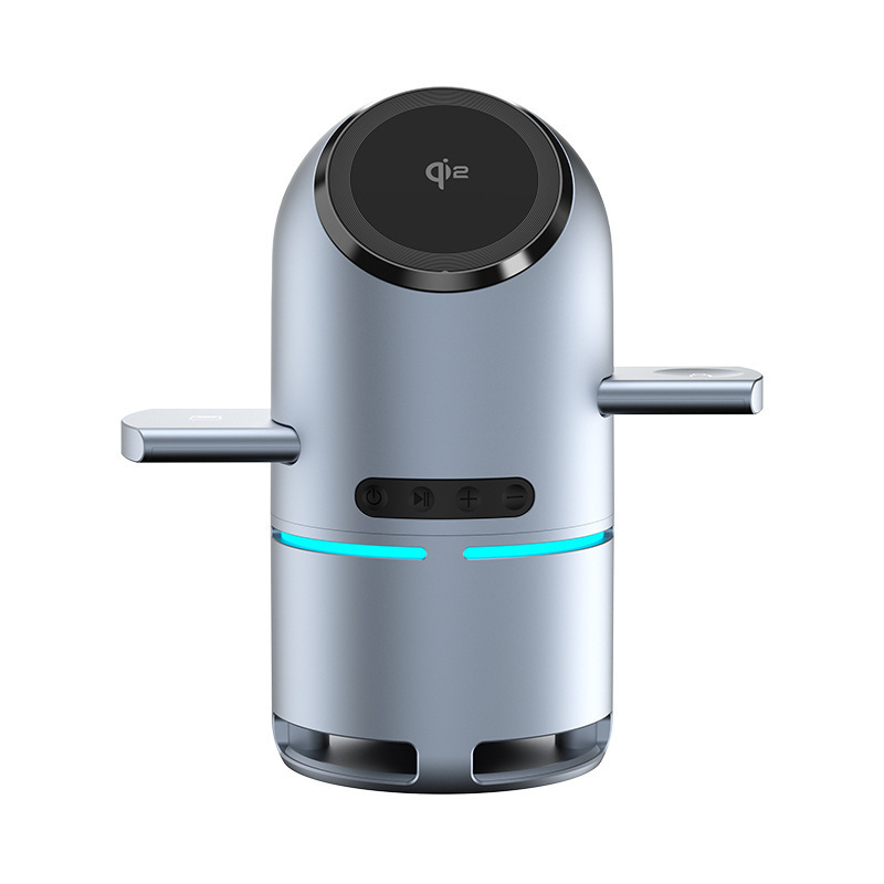 QI2 携帯電話ワイヤレス充電器 Bluetooth オーディオ多機能スリーインワン磁気ワイヤレス充電器携帯電話時計イヤホン充電|undefined