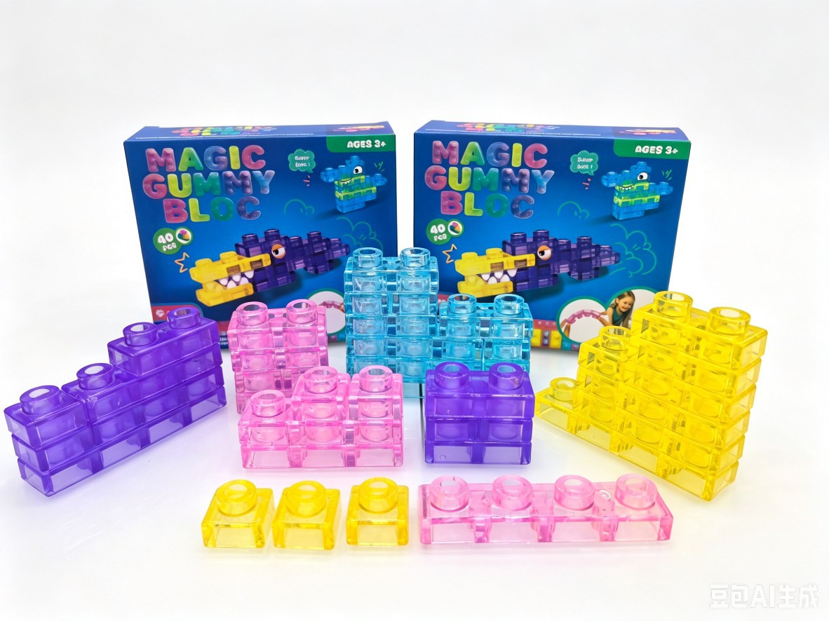 Nuevo producto transfronterizo Squishy Jelly Building Blocks Blocks