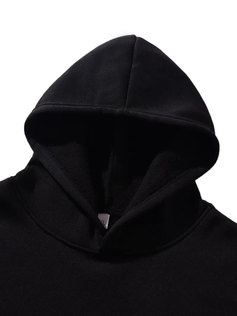 Sonbahar Kış Modası Harf Desenli Baskılı Kapüşonlu Sweatshirt Günlük Trend Hip Hop Sokak Çok Yönlü Üst Ceket_voghion.com