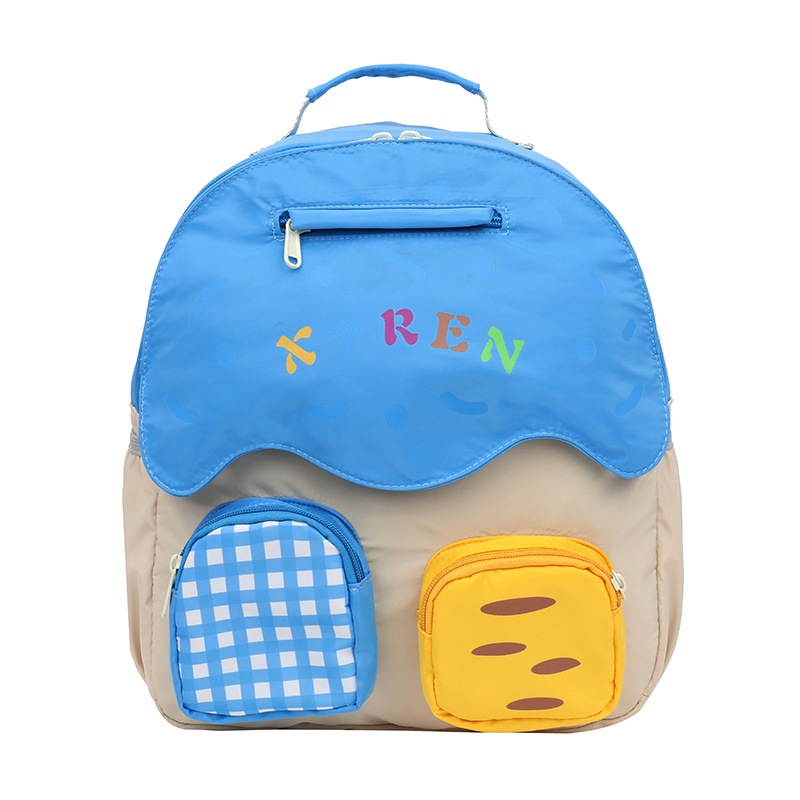 Nueva mochila infantil, jardín de infantes, mochila escolar ligera para niños y niñas, moda de color, mochila casual para padres e hijos.