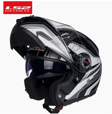 Motorcycle Safety Supplies – anti-fog full helmet covered semi-locomotive - blackgray-racing-l