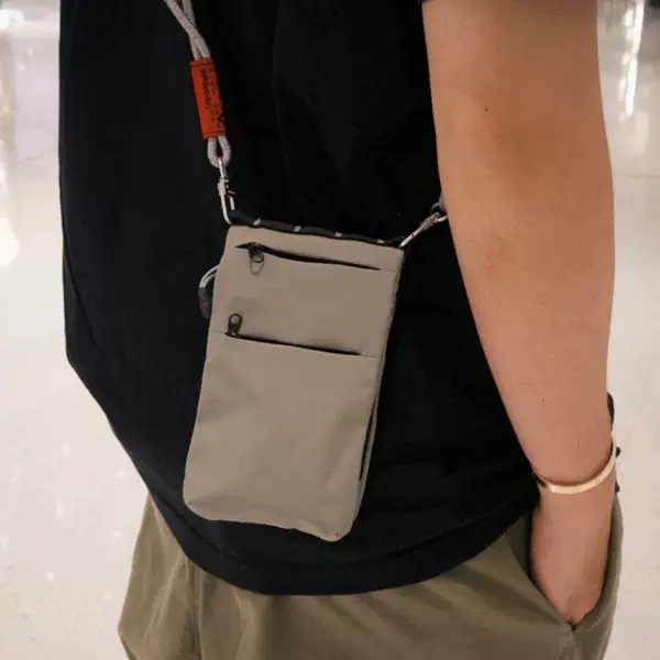 Tl foldable close-fitting phone bag, men's crossbody bag, trendy ins workwear style, Japanese-style small bag, women's casual bag