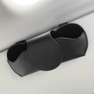 Car Glasses Clip/Bill Clip, Sun Visor Multifunctional Cute Small - magnetic-glasses-case-black