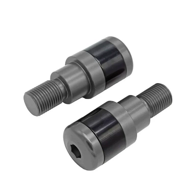 Motorcycle Handle Cover, Set 13-21 - plug-titanium-color