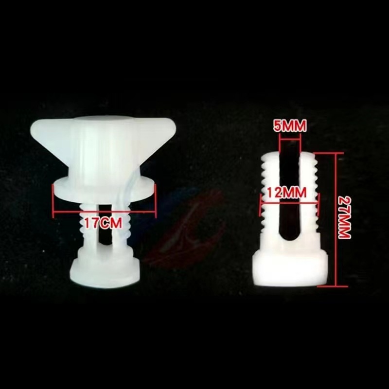 Ventana de ventilación de plástico de tornillo de pollo jaula deflector tornillo a través del deflector tornillo de línea de agua placa de ajuste para la cría