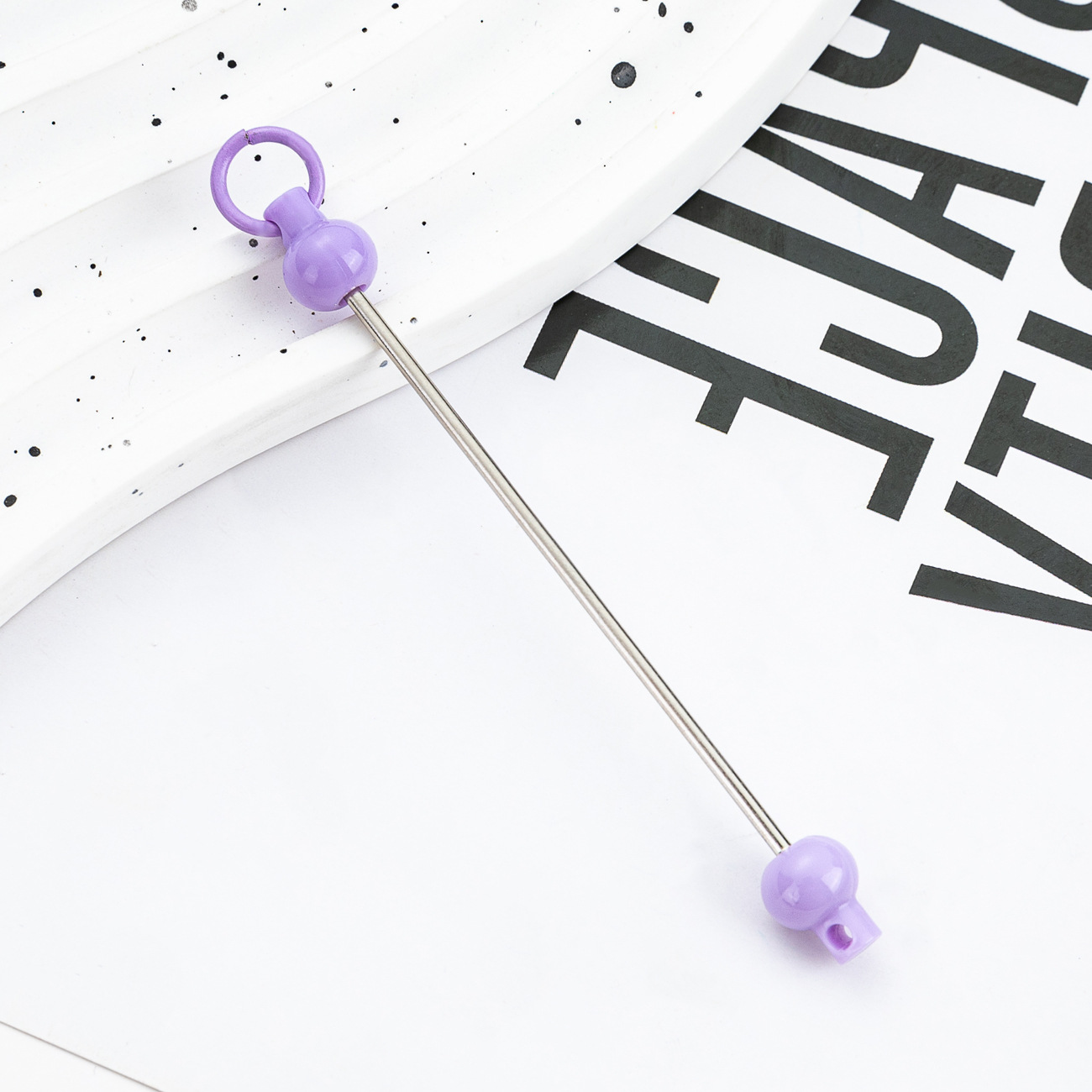 Nuevo polo DIY cuentas creativo llavero cuentas accesorios colgante polo de plástico cuentas polo