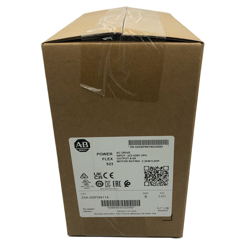 25A-D6P0N114罗克韦尔ABPowerFlex523变频器全新现货25AD6P0N114