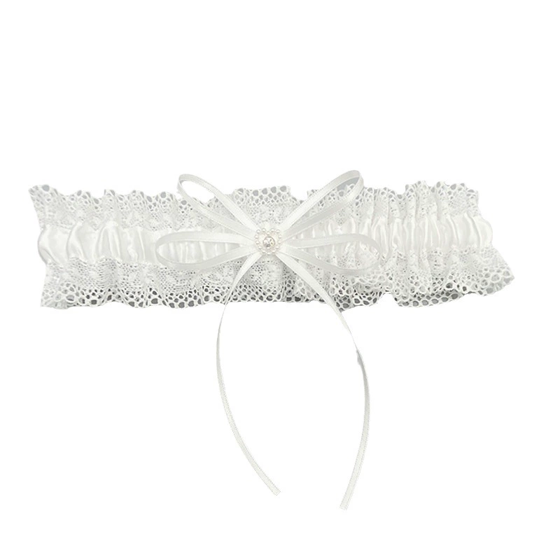 Новые свадебные носки невесты с rhinestone бабочкой узлом, ladies украшенные свадебные клип-лепестки