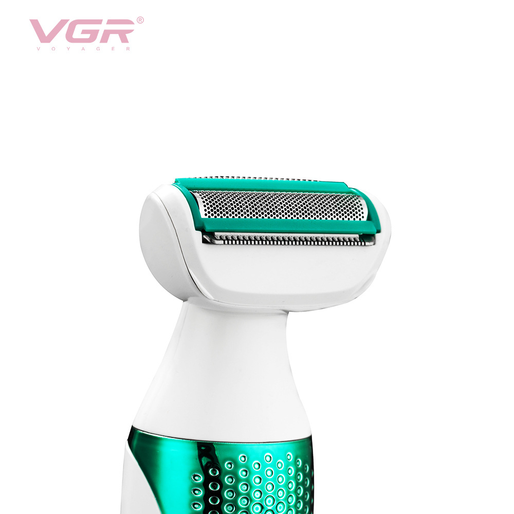VGR 5-in-1 Multi-Functional Hair Shaver Portable Battery Operated Eyebrow Trimmer Face Washing Massager Nose Hair Remover Full Body Care Tool_voghion.com