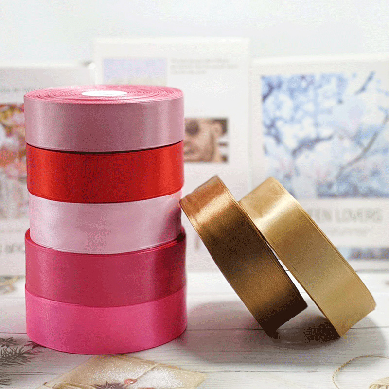 4cm de color sólido gran cinta decoración de flores pastel de cumpleaños correa hecha a mano material DIY embalaje de regalos de vacaciones