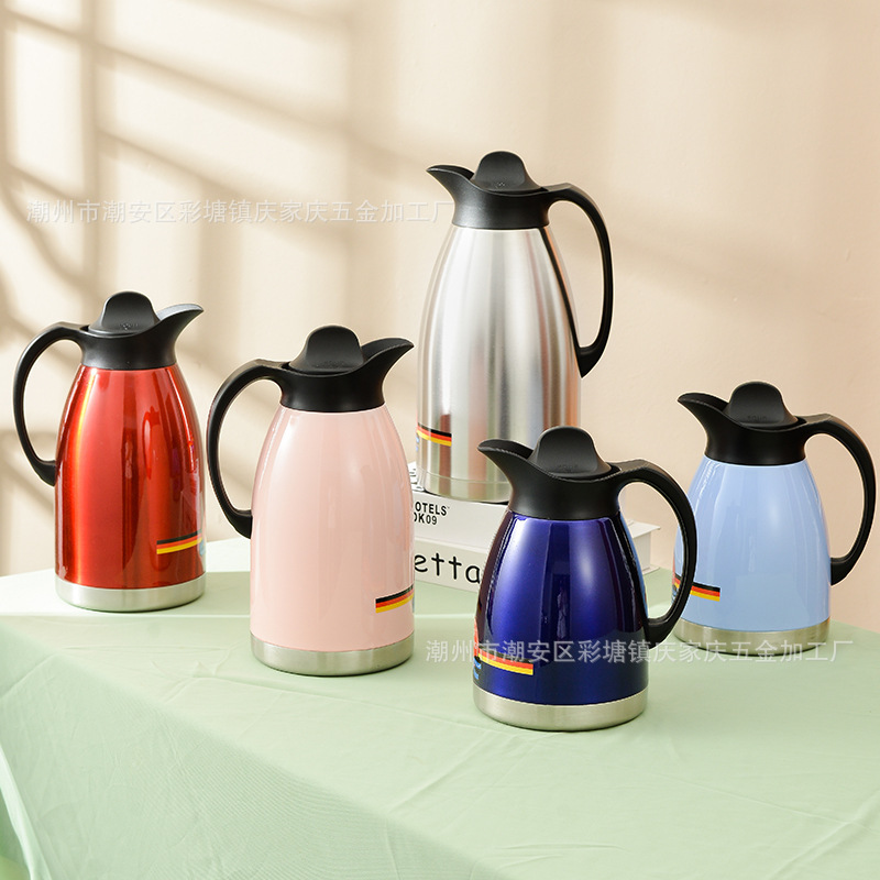 201 Stainless Steel Vacuum Insulated Water Kettle Jigong Water Kettle Thermos Household Dormitory Coffee Pot Insulated Thermos Wholesale