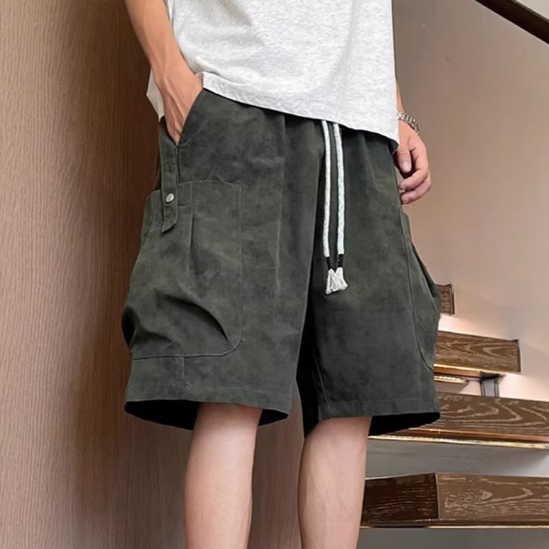 Tie-Dye Print Plus Size 8XL Men's Summer Multi-Pocket Cargo Shorts Vintage Straight Casual Shorts