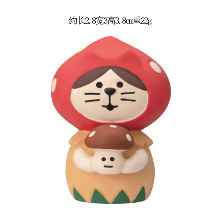 クリスマス装飾日本の猫フィギュアブラインドボックスギフトクリスマスツリー老人そり DIY 樹脂工芸品装飾品|undefined