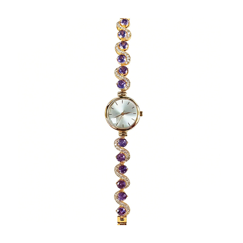 Reloj pulsera para mujer con incrustaciones de diamantes lujo_voghion.com
