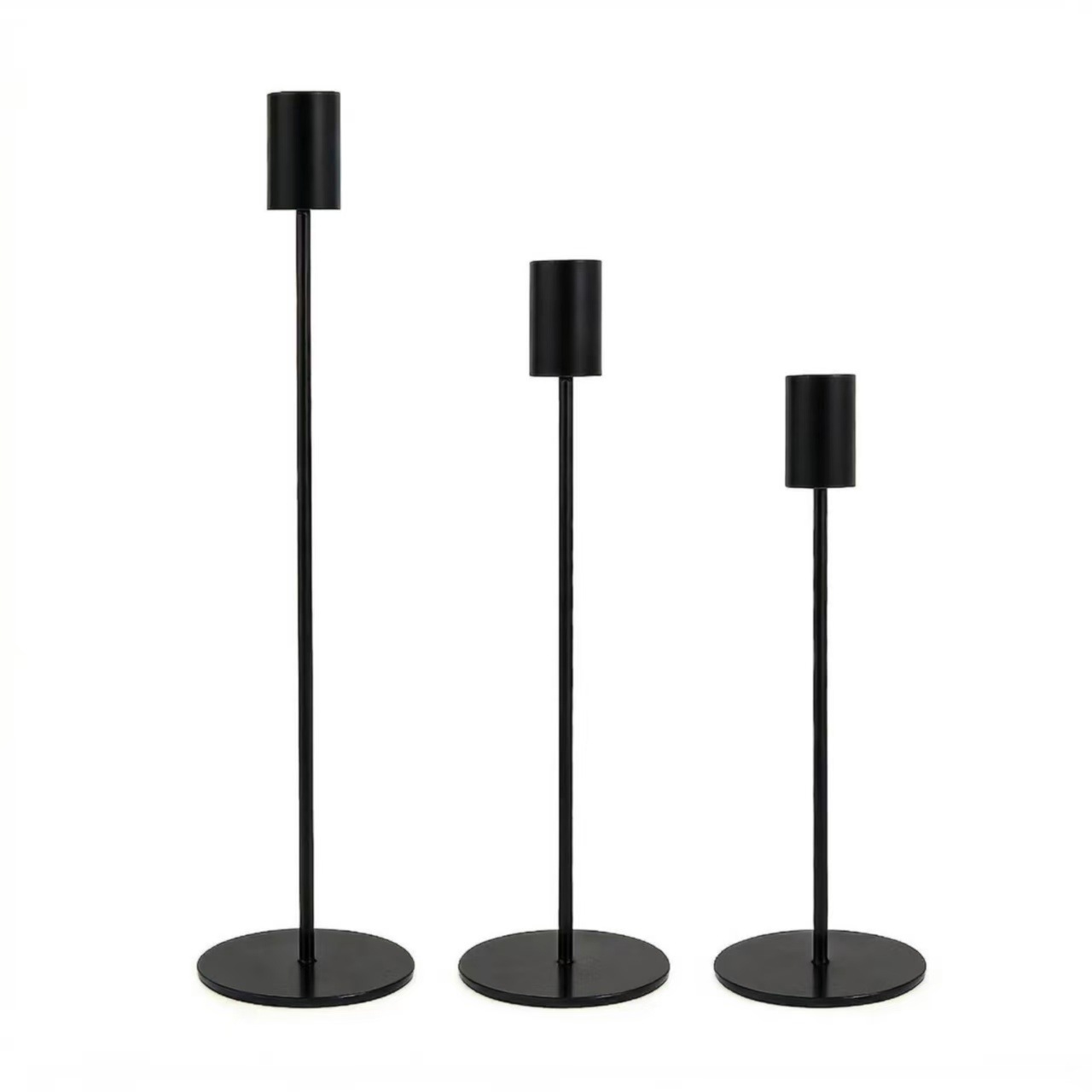 Ventas calientes de candelabros de cilindro recto Amazon candelabros de hierro forjado candelabros de oro europeo simple candelabros de seis piezas calientes image 5