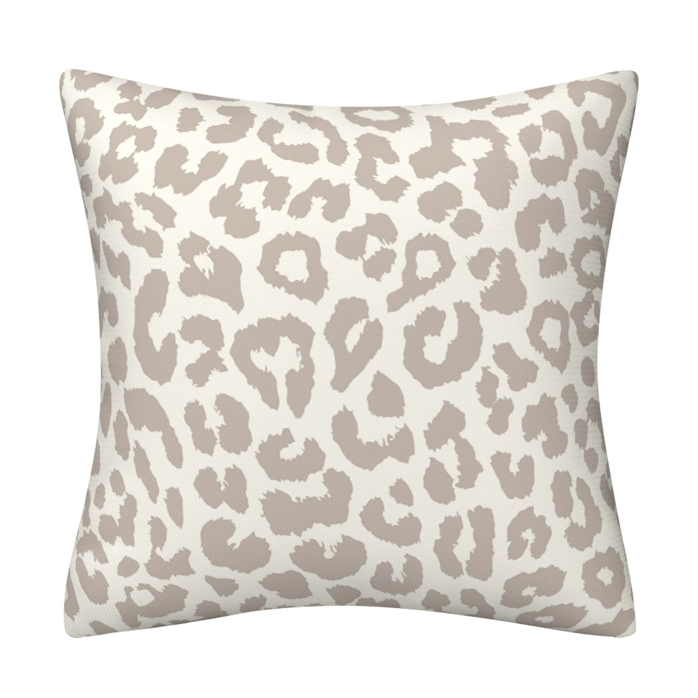 Abstract leopard pattern short plush pillow sleeve home decoration pillow sleeve living room sofa back pillow pillow cushion cover