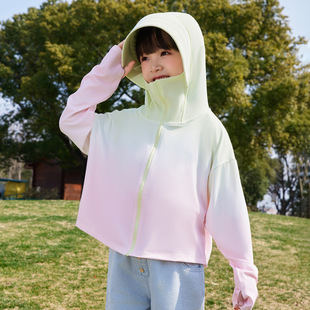 Children's Sunscreen Clothing Boys and Girls Summer 2025 New Ice Silk Sunscreen Clothing Thin Anti-ultraviolet Breathable Jacket