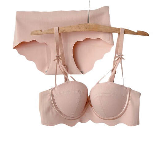 Underwear, small breast push-up, anti-sagging, sexy, pure lust, push-up, large, no wires, comfortable underwear, women's bra set