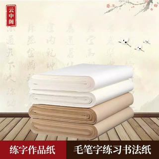 书画纸练字作品纸四尺生宣对开国画加厚初学者毛笔字练习书法纸