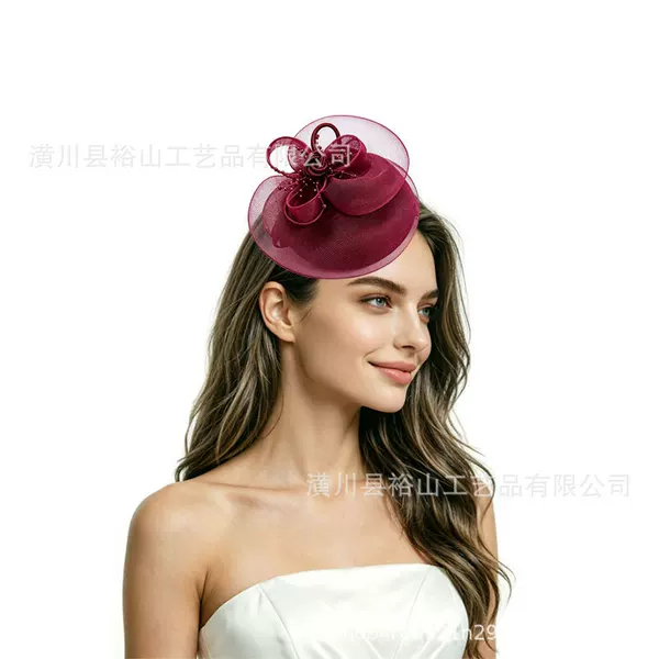 Amazon's best-selling new model of flight attendant's small hat, exquisite hair accessory for parties and banquets, bridal and bridesmaid headpiece
