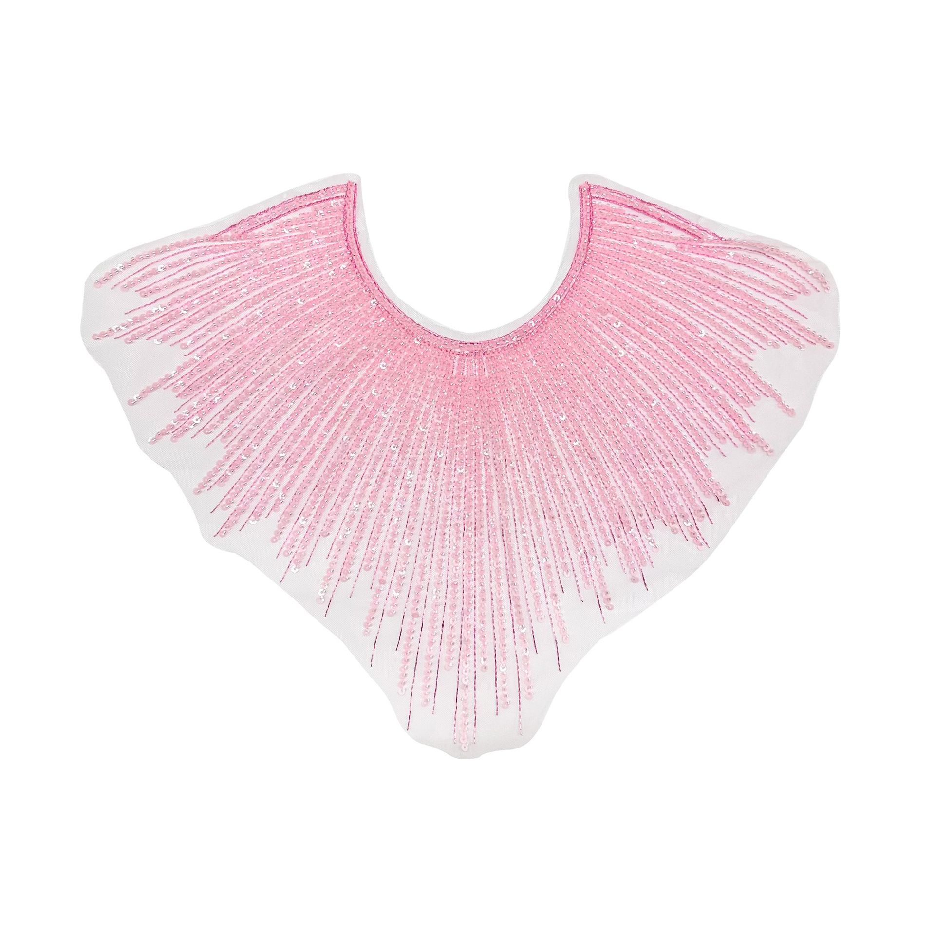 Cuello de perlas transfronterizas vestido de boda vestido de baile exagerado vestido de alta calidad de otoño piezas delanteras accesorios de cuello de poliéster en stock