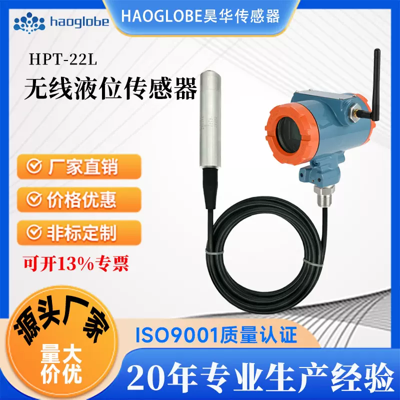 水箱水池专用液位计 防爆分体式液位传感器 数显投入式液位变送器