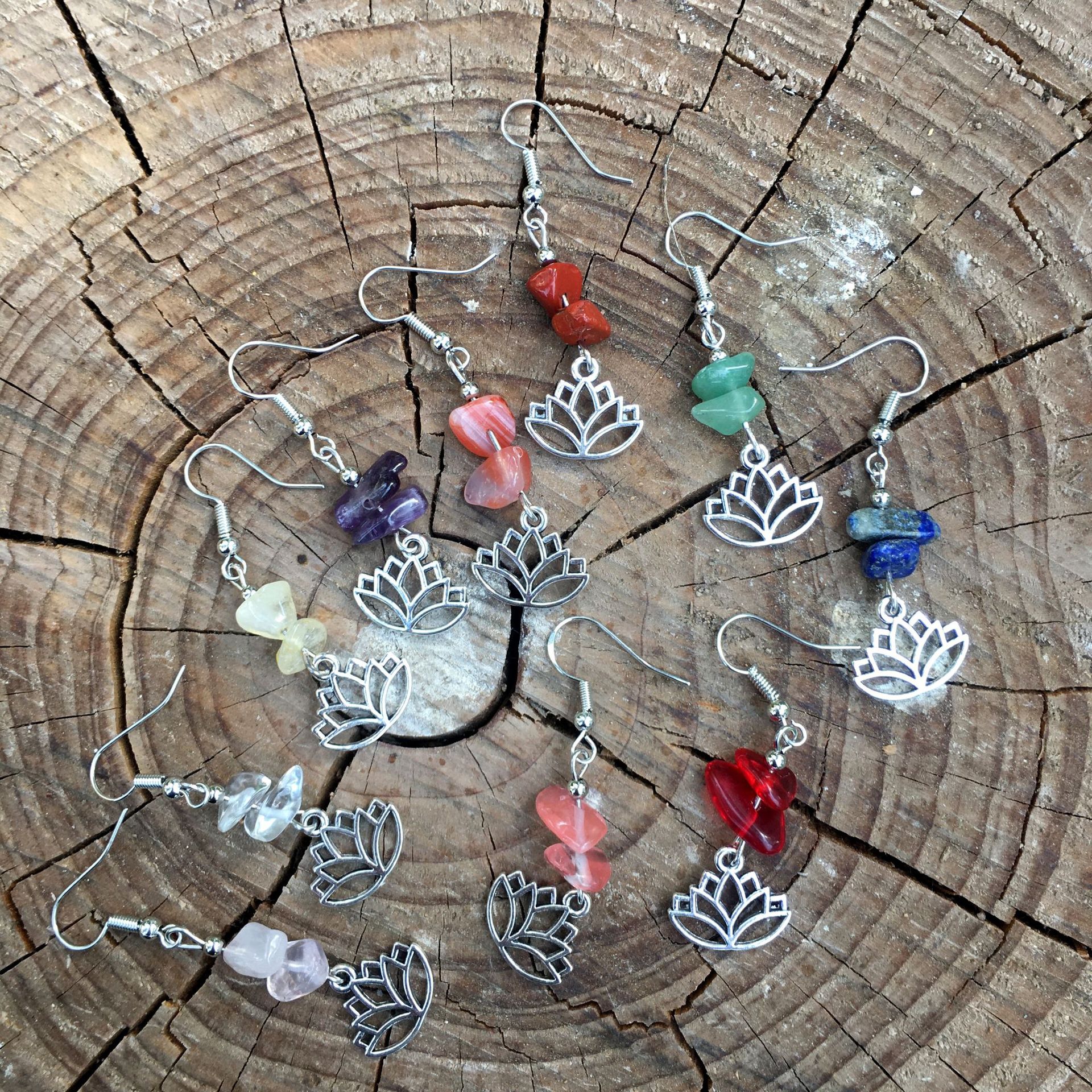 Fashion Irregular Flower Crystal Beaded Hollow Out Drop Earrings 1 Pair