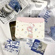 超萌叠叠乐kt猫收纳小卡手账饰品高颜值可爱收纳盒