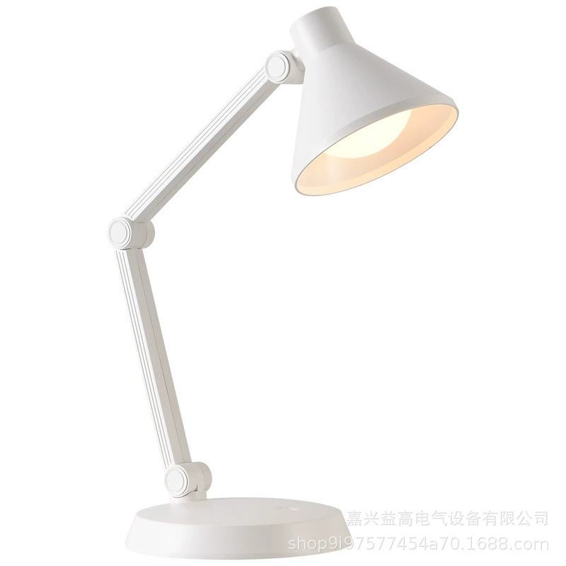 Настольная лампа-ночник в американском минималистичном стиле с сенсорным управлением, светодиодная, с длинным кронштейном, для учебы, для студентов, трансграничная продажа