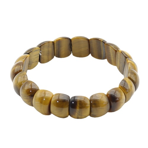 European and American foreign trade bamboo knot natural color yellow tiger eye stone bracelet high quality cat's eye tiger eye stone bracelet hand decoration 