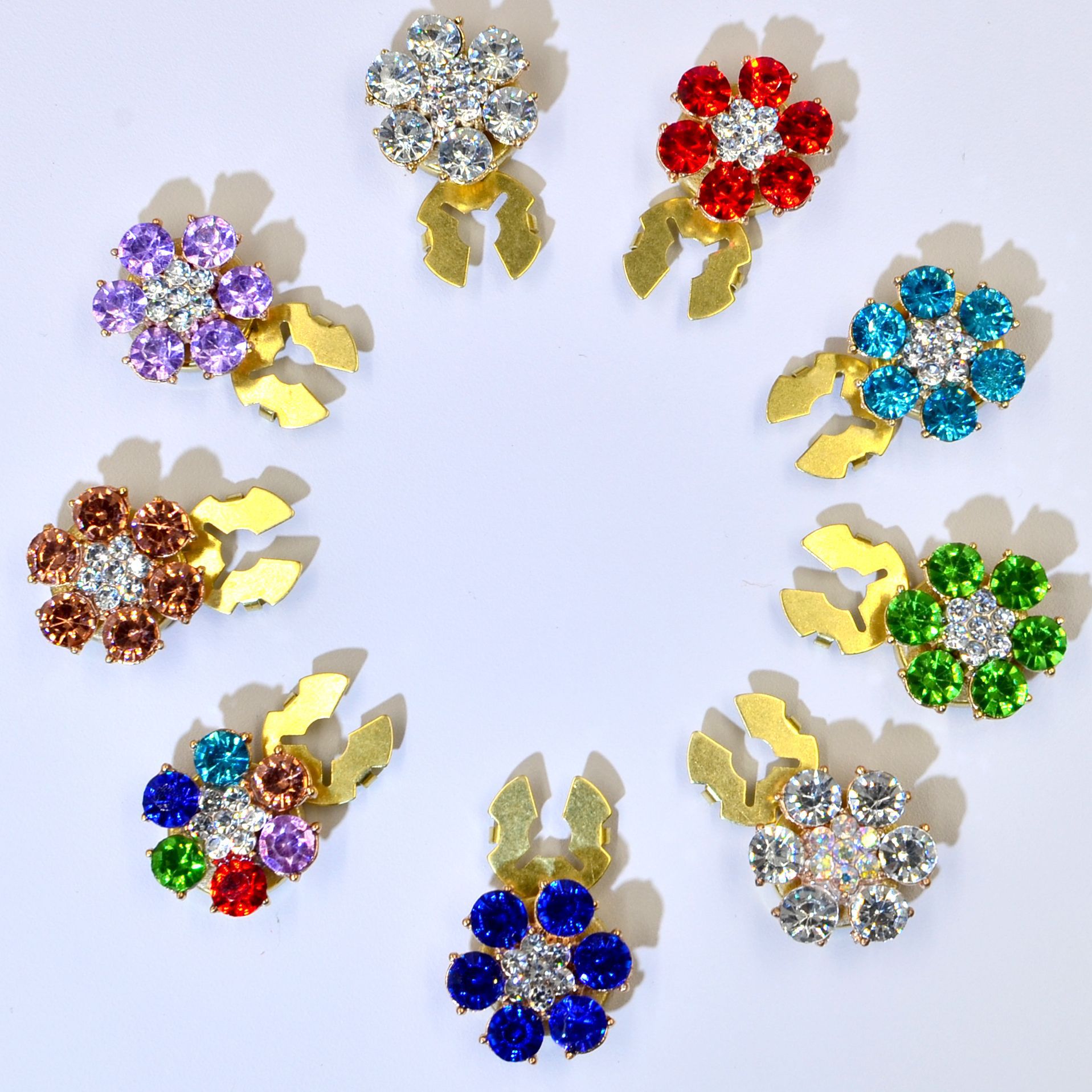 Elegant, Glam Style 1 Piece Elegant Glam Flower Alloy Copper Glass Women's Cufflinks