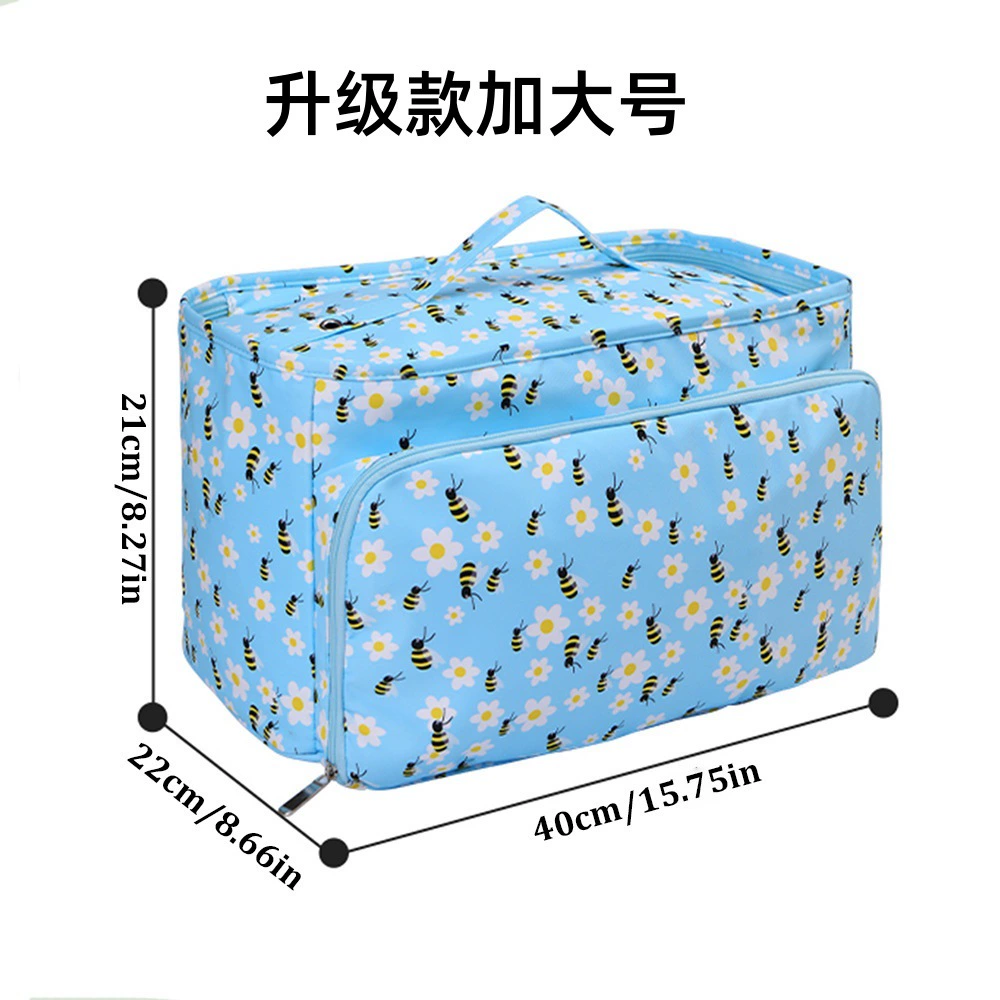 "(Cross-border trading), crochet, storage system, square linen bag, big handheld organizer bag, storage bag"
