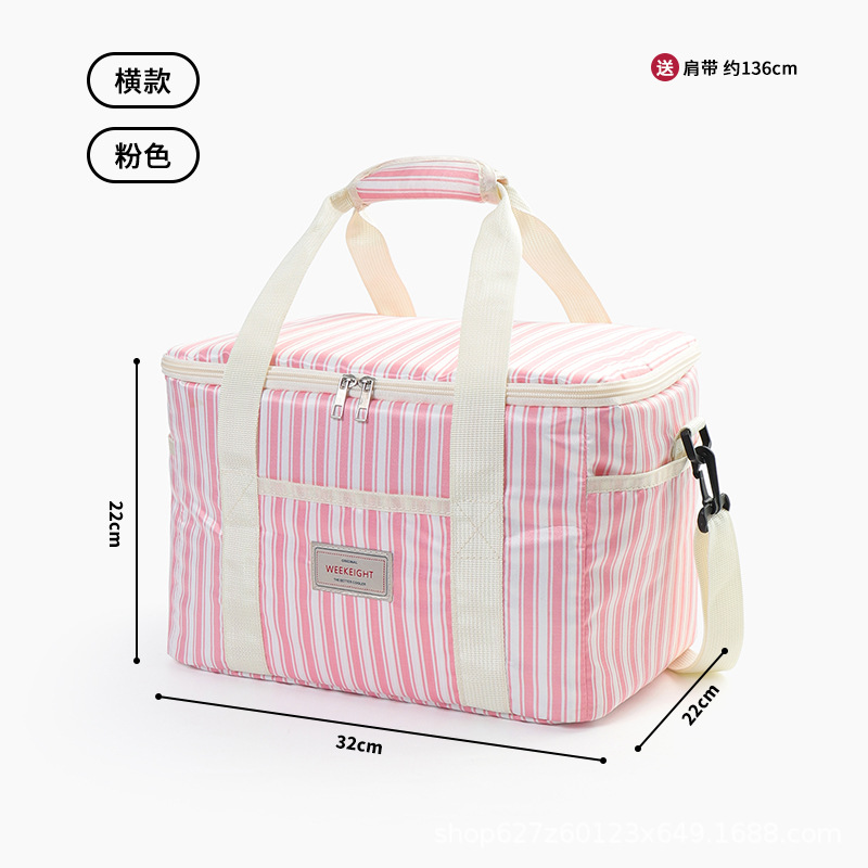 Paquete de aislamiento grueso de picnic personalizado, bolsa de almuerzo, bolsa de hielo, bolsa de hielo, fresco, impermeable, picnic al aire libre portátil con comida refrigerada
