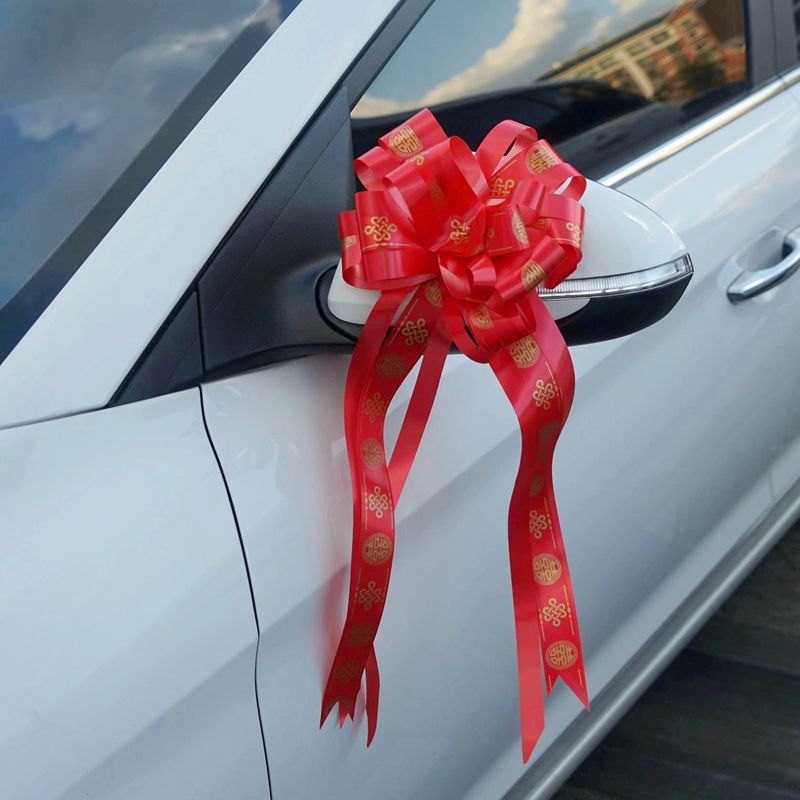 Flor tienda suministros gran perezoso tirar flor material de embalaje de dos colores arco flor bola boda coche mano tirar flor