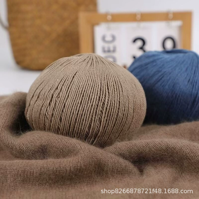 Волосы оптовая продажа фабрики прямых продаж подлинной внешней торговли кашемировая линия ручной тканый средний толстый свитер шарф шерстяной шарф