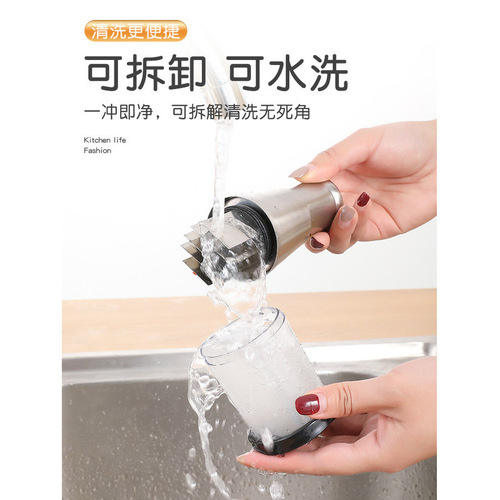 Manual pat knife stainless steel all-steel multi-functional garlic press garlic artifact home kitchen vegetable cutter garlic chopper