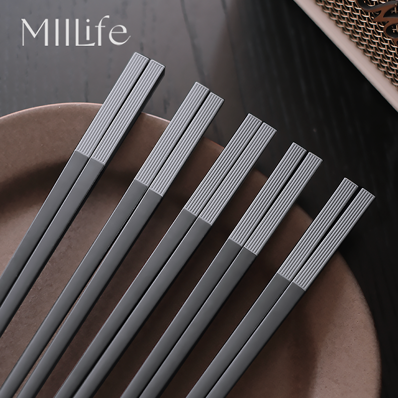 Alloy Chopsticks for Home Use, Light Luxury, Dishwasher Safe, High Quality for Home Use
