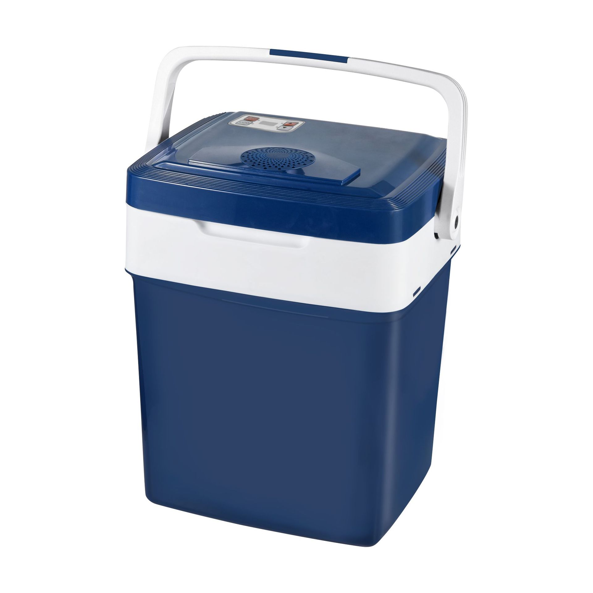 Procesamiento personalizado 29L mini refrigerador portátil automóvil dos usuarios fuera de la caja de aislamiento refrigerador portátil NC montado en automóvil