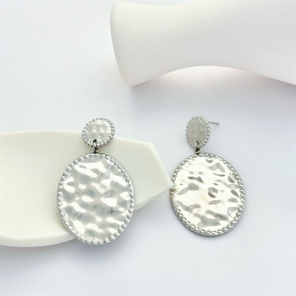 1 Pair Geometric Classic Style 304 Stainless Steel Drop Earrings display picture 4