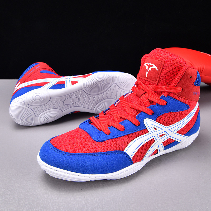 Nuevos zapatos de sanda transpirables, zapatos de boxeo masculinos de moda, zapatos de lucha libre, zapatos de entrenamiento en interiores