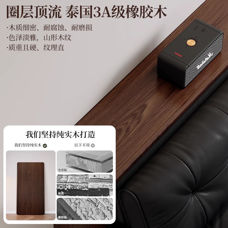 Estante de cola de cama de madera maciza El borde de la cama del dormitorio es extremadamente estrecho y el gabinete de almacenamiento de huecos está contra la pared. Mesa estrecha pequeña y estrecha