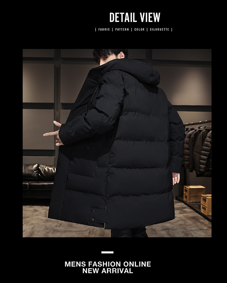 Veste d'hiver homme à capuche chaude rembourrée et doublée_voghion.com