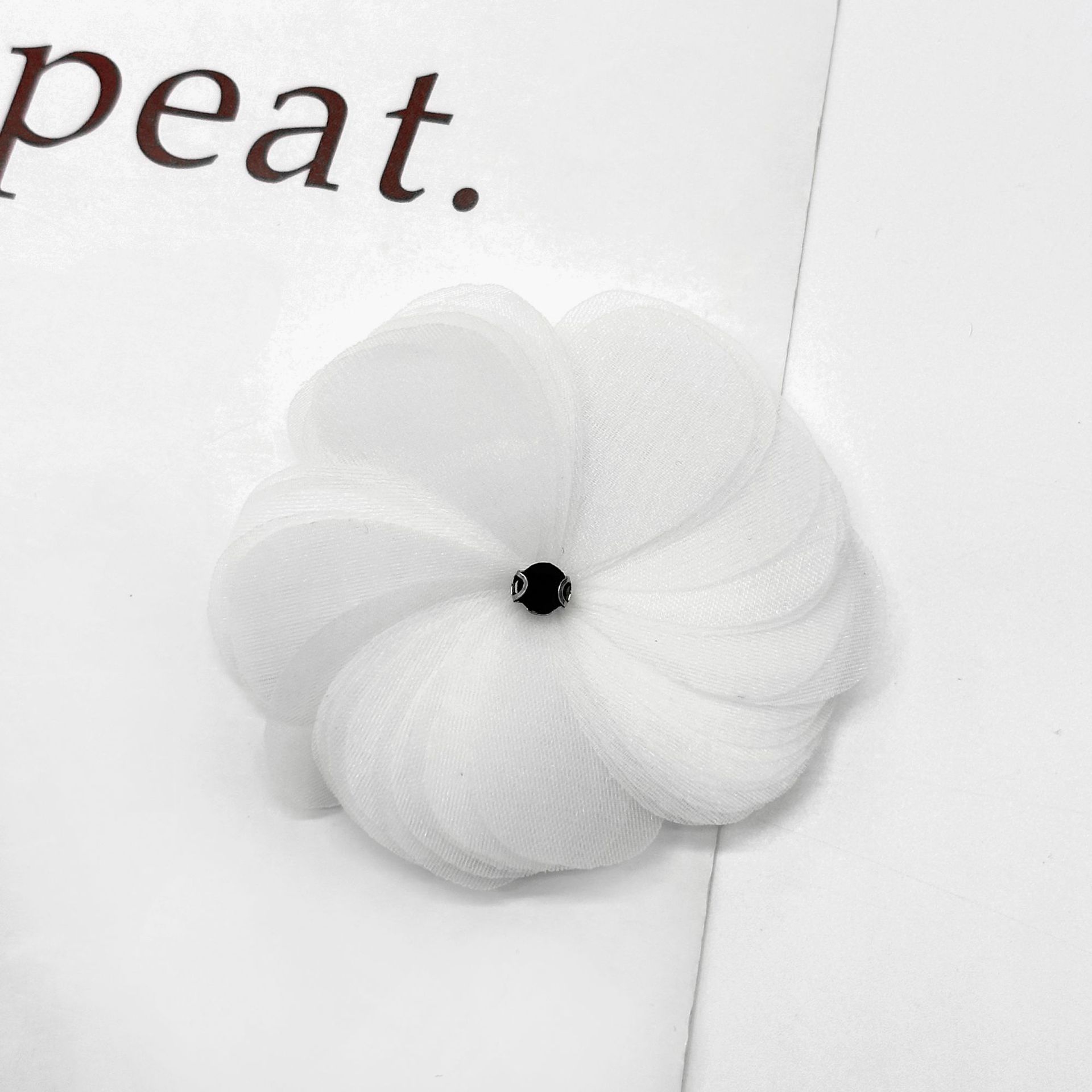 Fábrica directa de flores estereoscópicas hechas a mano ogan flor redonda flor de pecho accesorios de ropa zapatos sombreros accesorios de decoración infantil