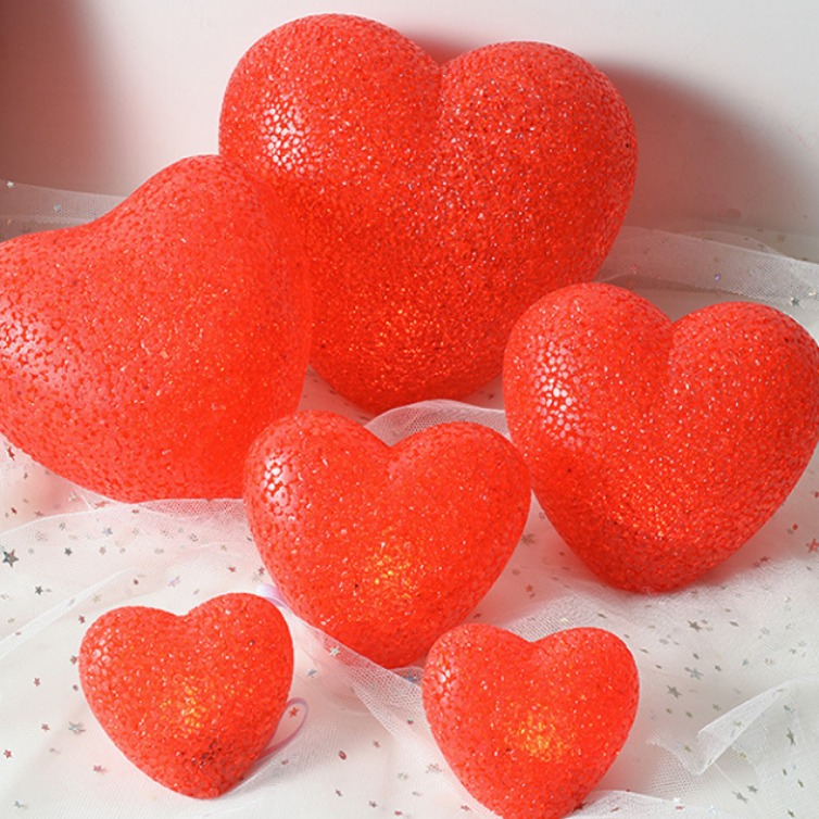 Día Nacional de mano iluminante amor lámpara espectáculo de escenario decoración de la casa de boda amor lámpara de noche boda lámpara de cabecera de cama