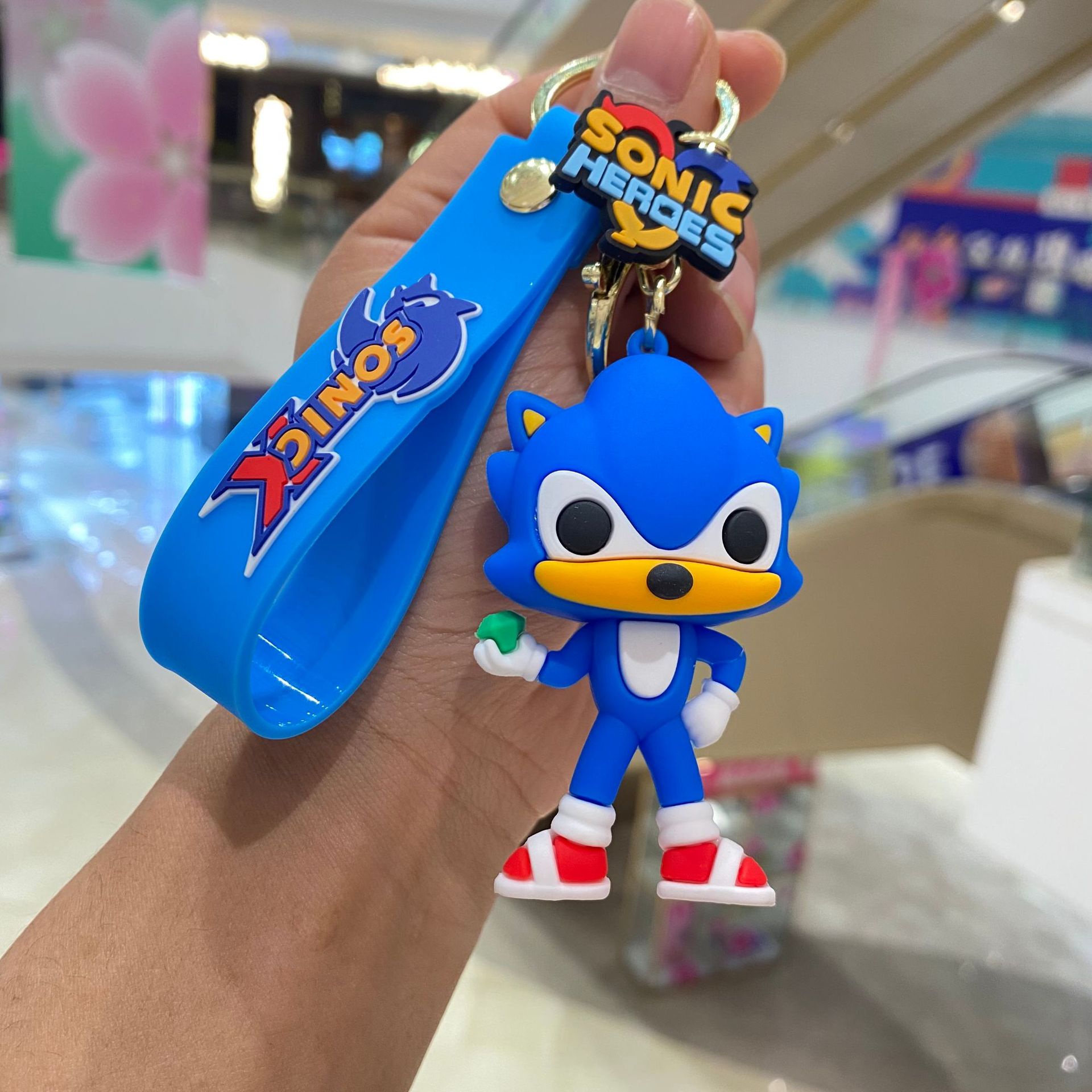 Nueva velocidad variable Sonic muñeca llavero colgante de dibujos animados anime muñeca llavero joyería regalo al por mayor