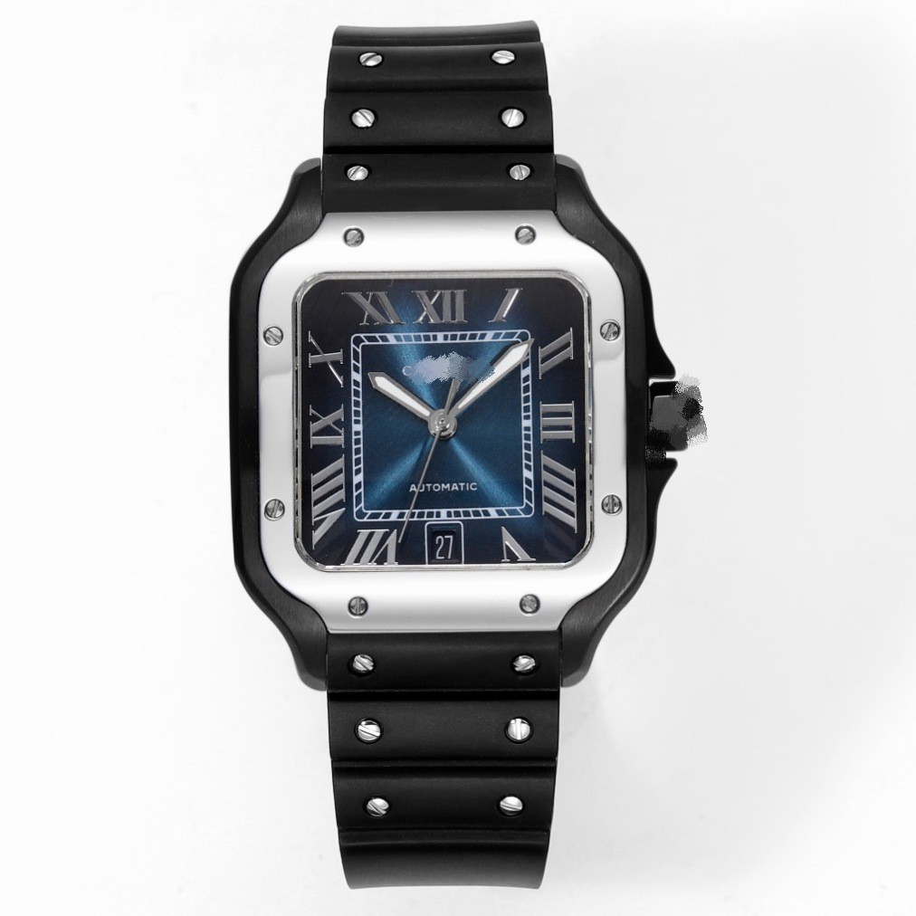 Popular Model Kajia Af V6 Santos Fully Automatic Mechanical Watch Fisheye Waterproof Tank Santos Women's Watch Dropshipping