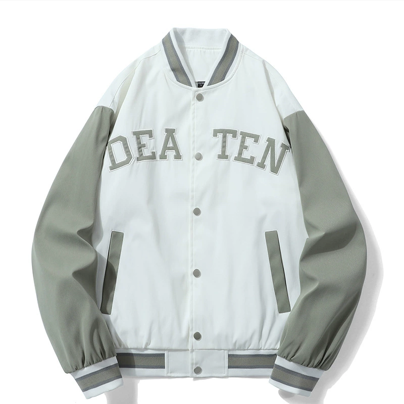 Бейсбольный костюм с вышивкой, мужское пальто, толстый американский прилив, воротник, весенняя и осенняя уличная свободная куртка для пар