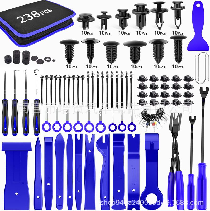 238PCS decoration removal tool car panel door audio decoration removal tool kit remover suit