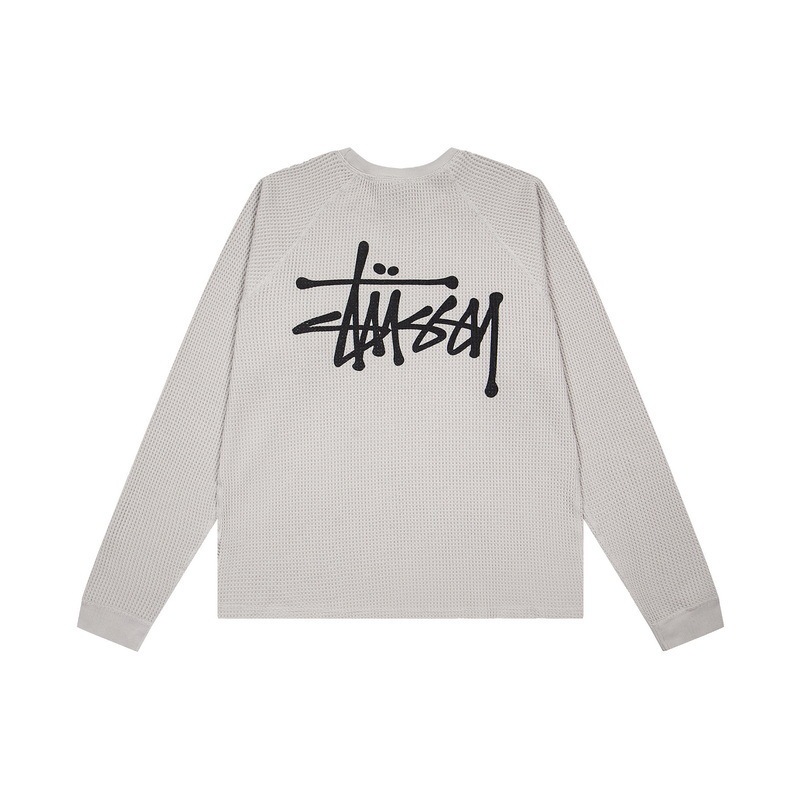 Cross-Border Foreign Trade Trendy Brand Stu Autumn Series Logo Raglan Sleeve Waffle Long-Sleeve Men's T-Shirt Cross-Border Foreign Trade Trendy Brand Stu Autumn Series Logo Raglan Sleeve Waffle Long-Sleeve Men's T-Shirt