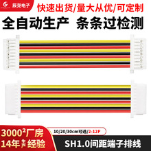 SH1.0端子排快速接线端子电线连接器公母对接电子线彩排电子接头